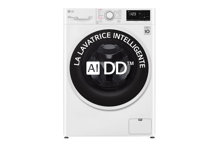 Vista frontale lavatrice F2WV3S7SHE